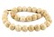 The Bead Chest Naga Conch Shell Beads - Full Strand of Genuine Natural Ocean Seashell Beads from Nepal (Round 20mm, Vintage)